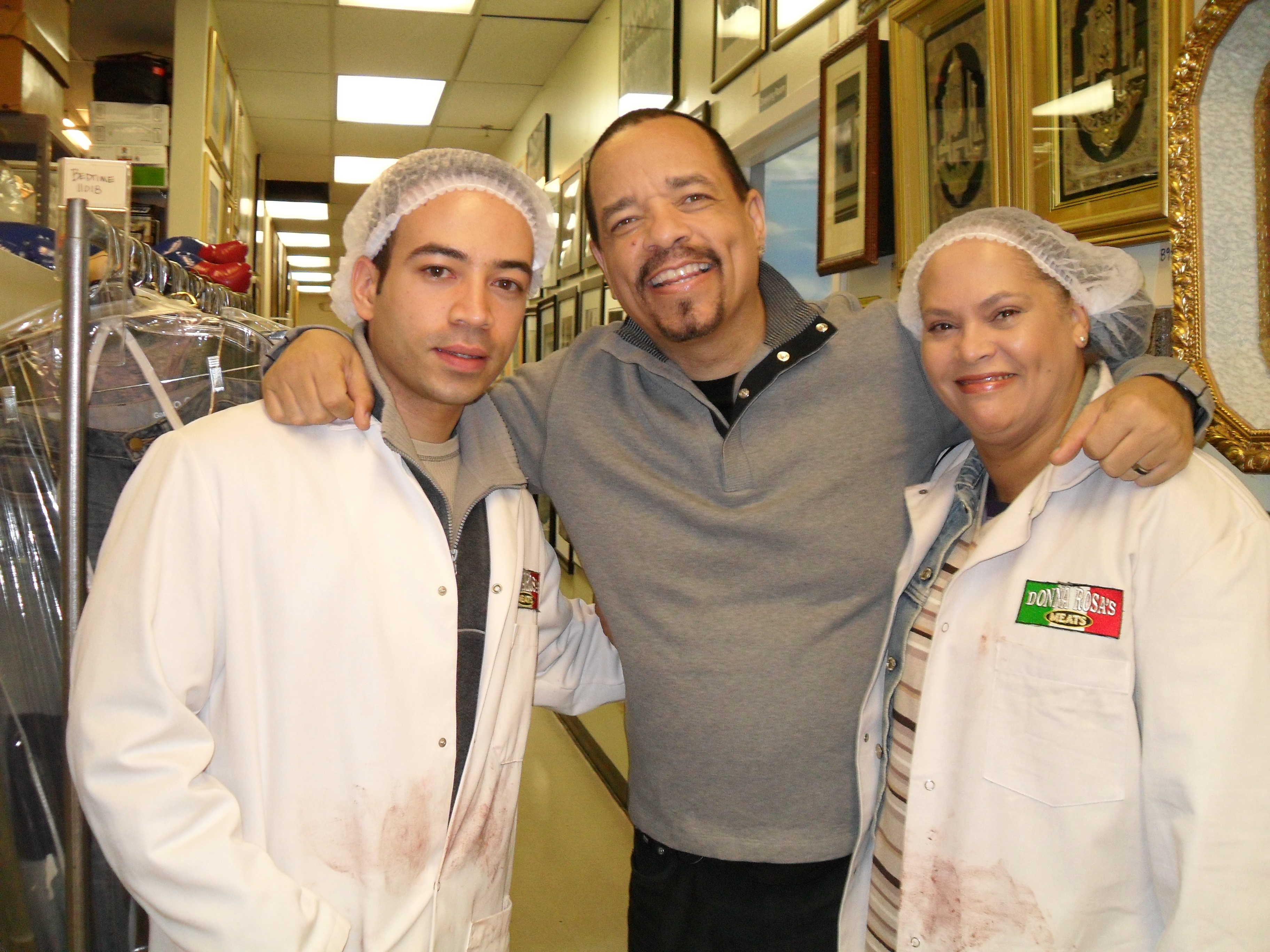 Juan Carlos Infante, Ice-T, and Yanet Cuevas in 