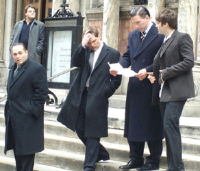 Still of James Ciccone, Seth Gable, William Baldwin and Peter Krause in Dirty Sexy Money