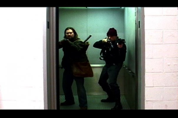 Elevator scene in Episode 7 of 