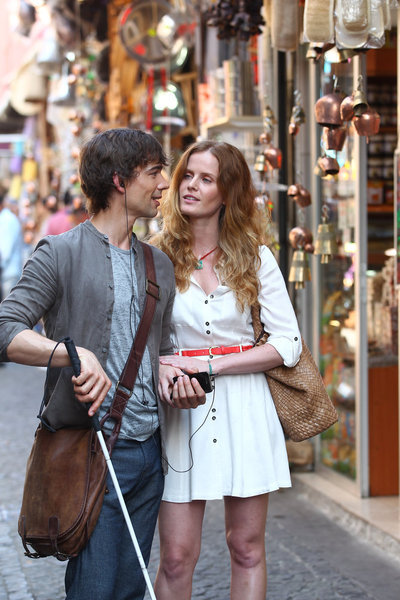 Still of Christopher Gorham and Rebecca Mader in Covert Affairs (2010)