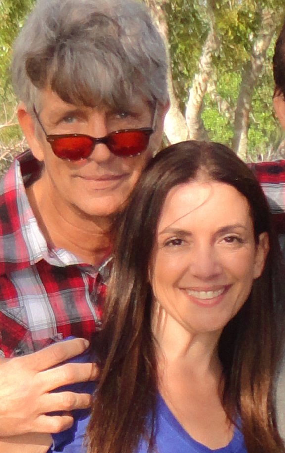 Barbie Castro & Eric Roberts on the set of ASSUMED MEMORIES