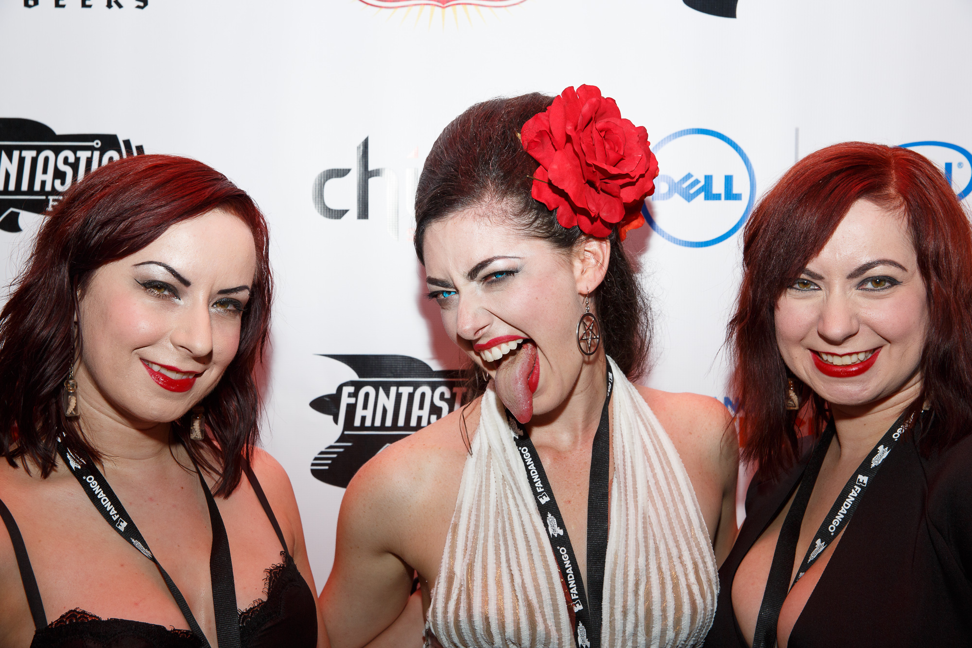 Tristan Risk, Sylvia Soska and Jen Soska at event of The ABCs of Death 2 (2014)