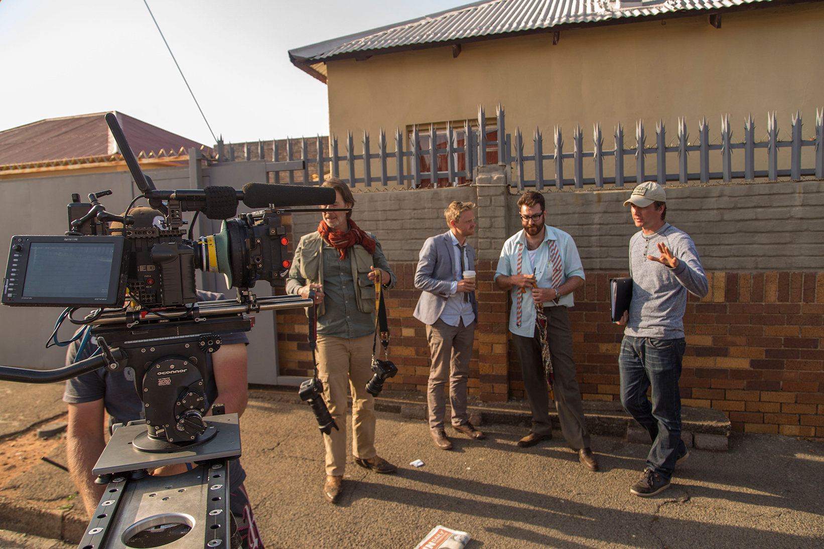 Still of Chad Krowchuk, Jonathan Pienaar, Daniel Janks and Austin Andrews in Lord Jones Is Dead (2015)