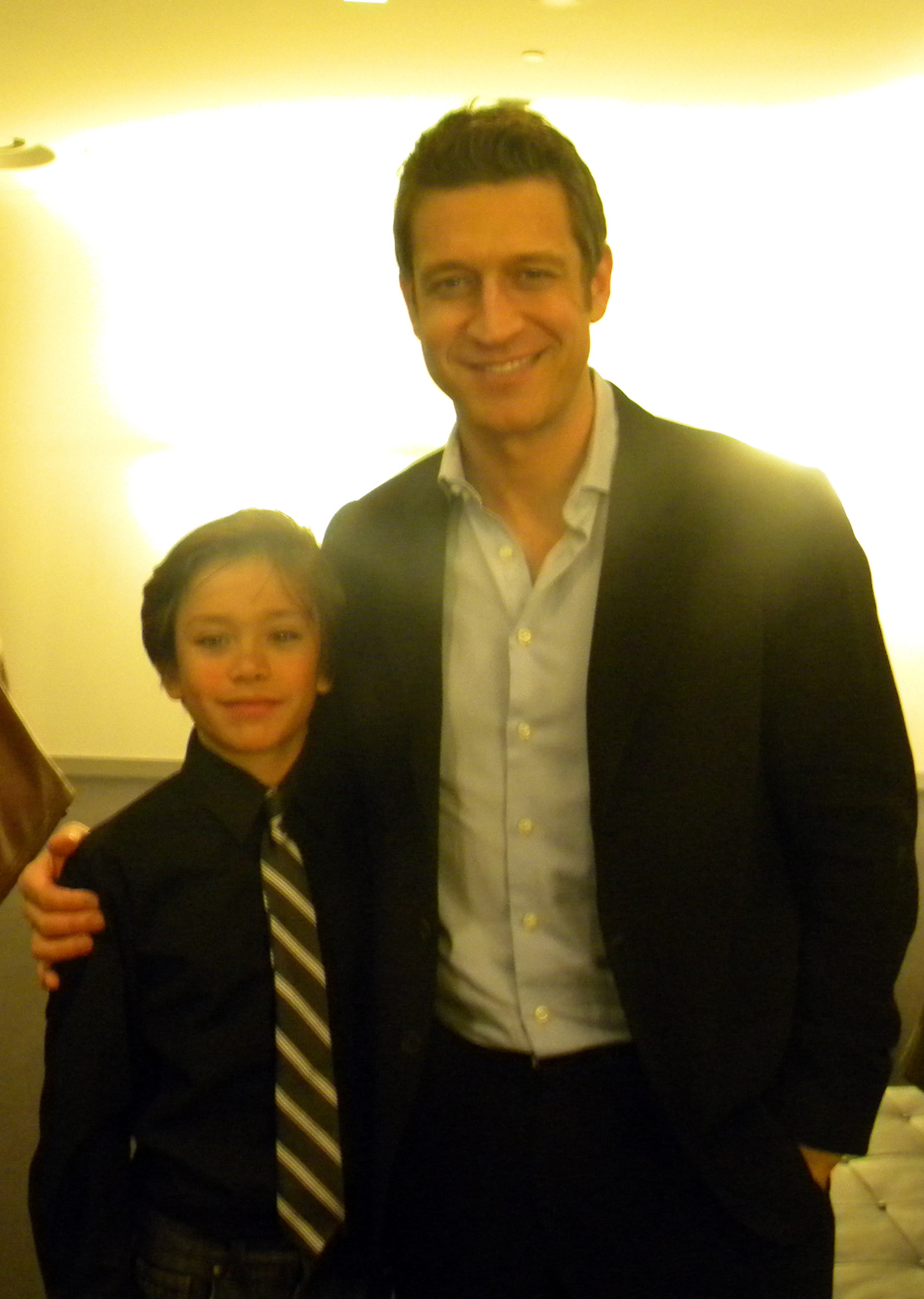 Christian and Robert Gant who played dad in 