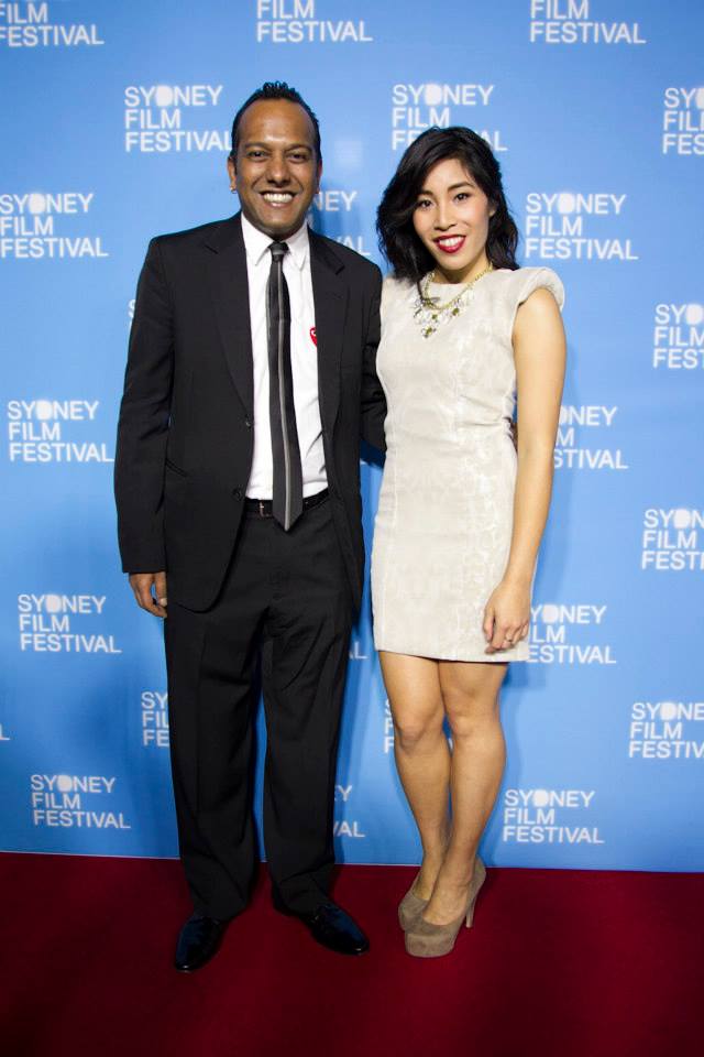 Alice Keohavong and Nashen Moodley (Festival Director) 2013 Sydney Film Festival