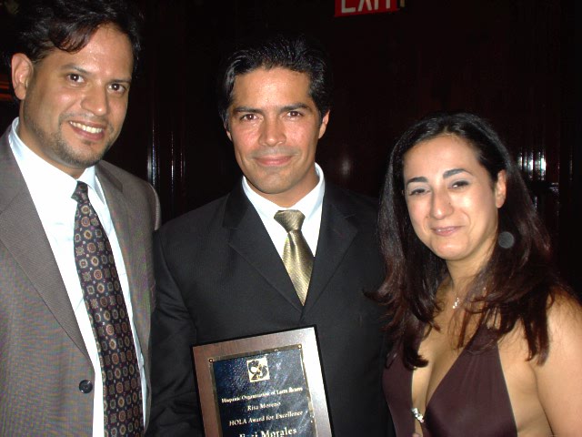 With Esai Morales and Mariana Buoninconti