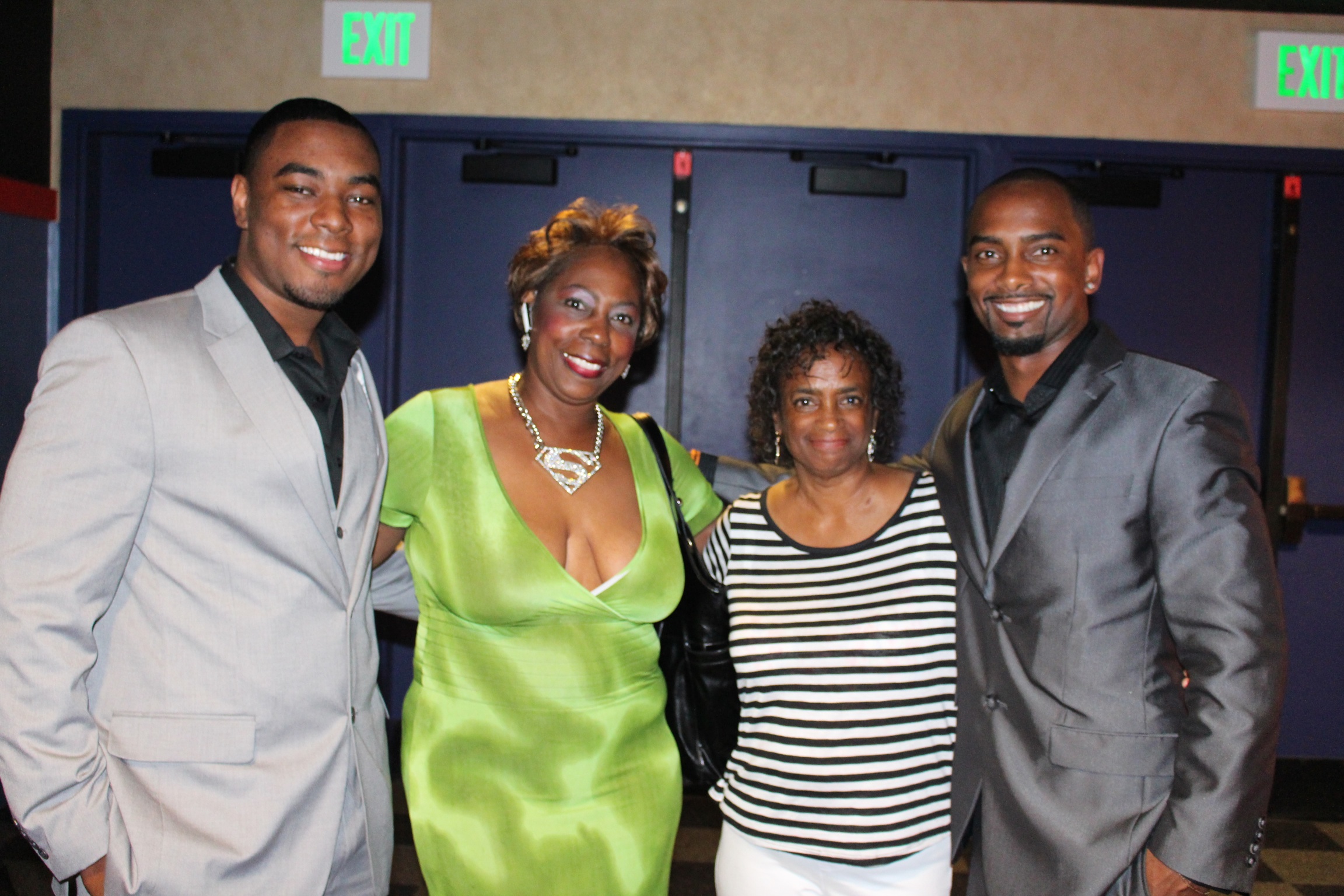 Byron Smith, Aletha Mills, Linda Jackson and Markiss McFadden at the Las Vegas Black Film Festival.