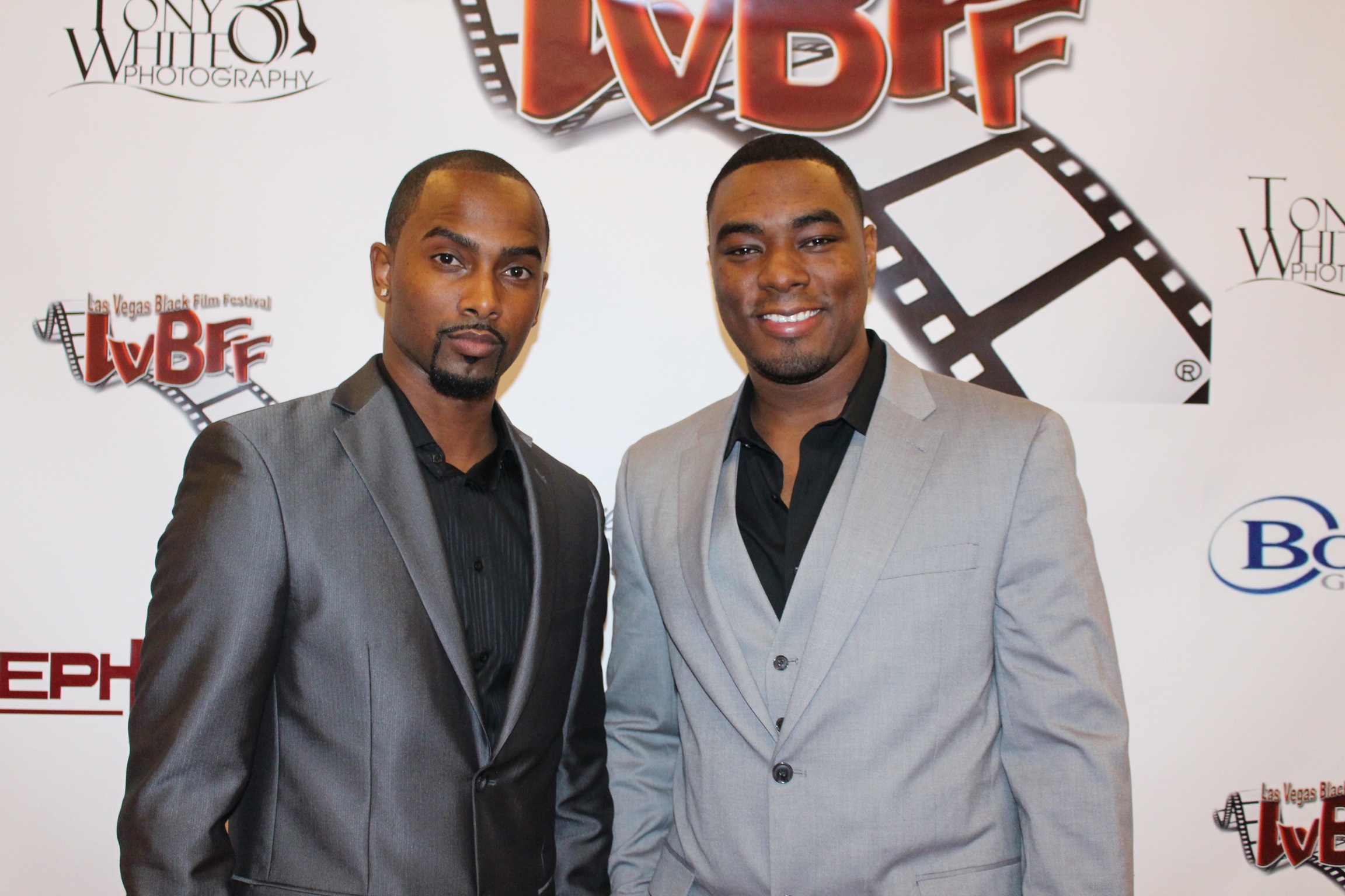 Markiss McFadden and Byron Smith at the Las Vegas Black Film Festival.