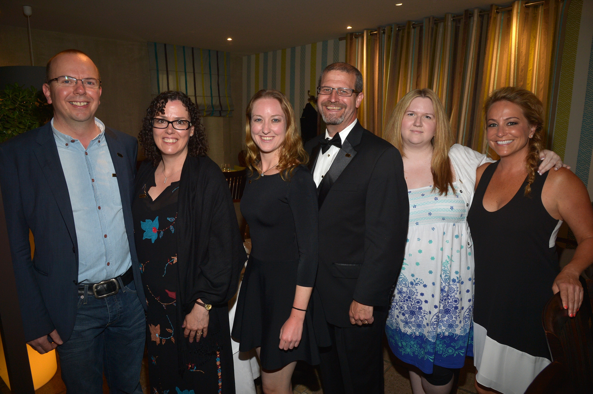CEO and Founder of IMDB, Col Needham, Karen Needham, Natasha Bishop, writer Kevin Simanton and Head of PR and Marketing for IMDb, Emily Glassman attend IMDb's 2014 Cannes Film Festival Dinner Party at Restaurant Mantel on May 19, 2014 in Cannes, France.