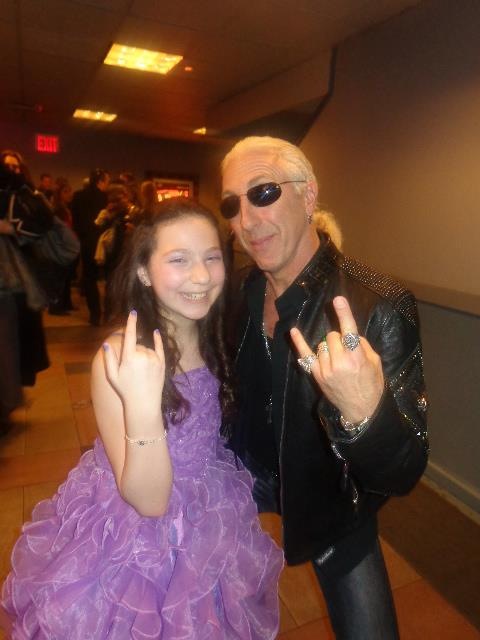 Rebecca with Dee Snider at opening night of their film 