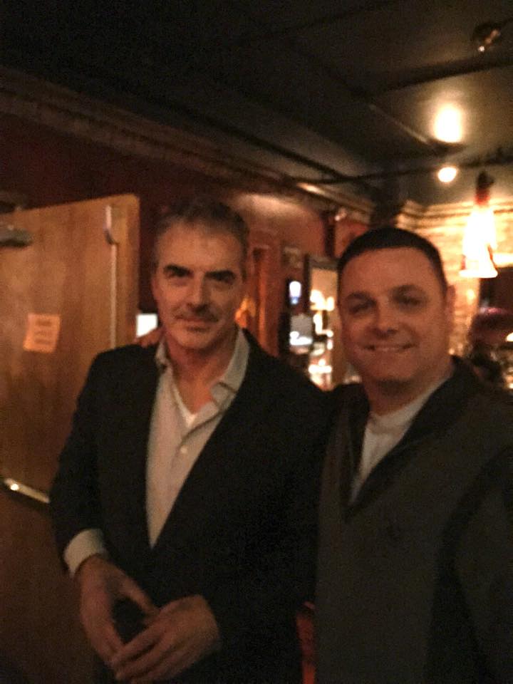 Chris Noth & myself after my performance in Vincent Pastore's show 