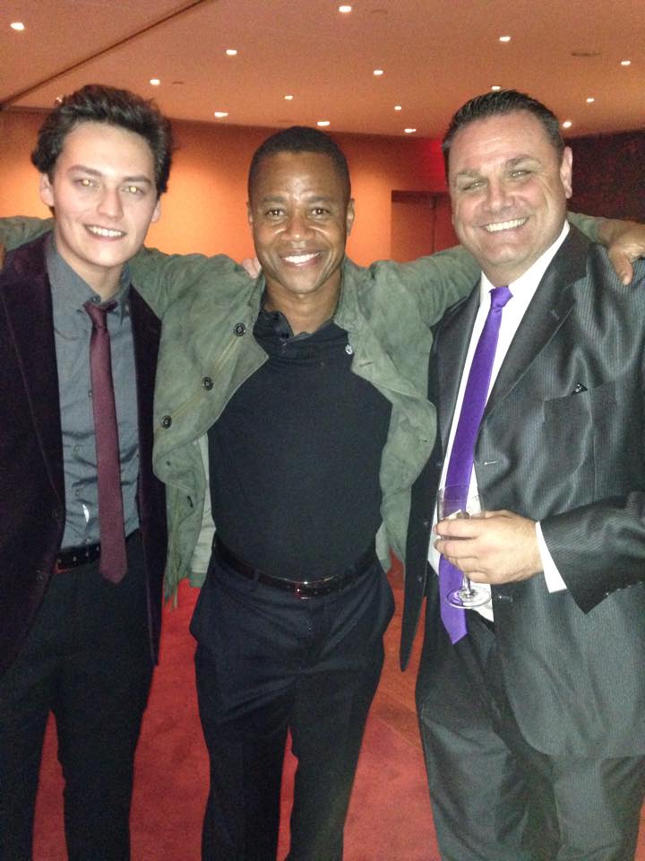With Nick Wey & Cuba Gooding Jr. at the after party for Broadway hit 