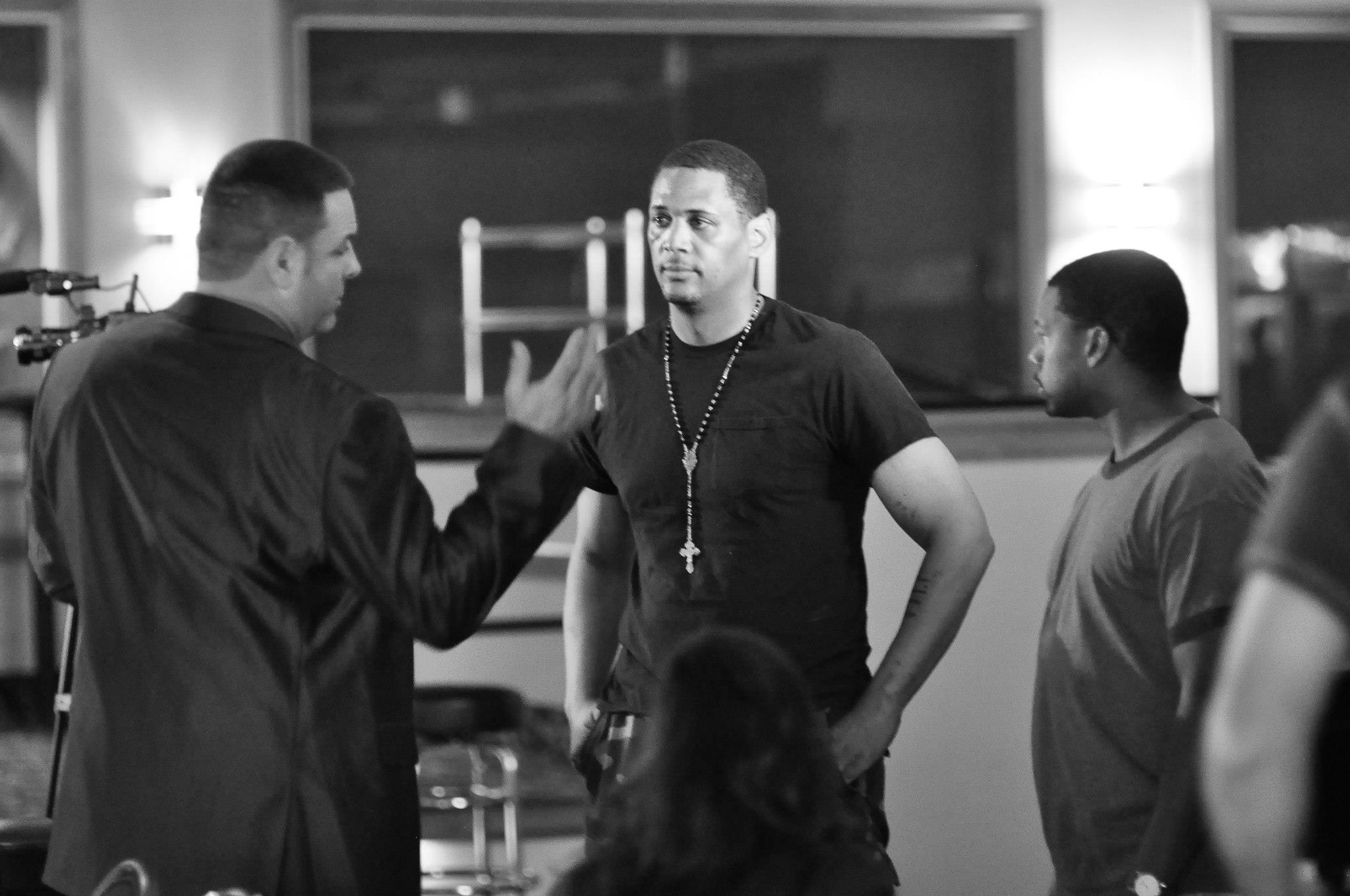 With Director Kevin Davis & Asst. Director Jerry Cunningham on set of Feature Film 