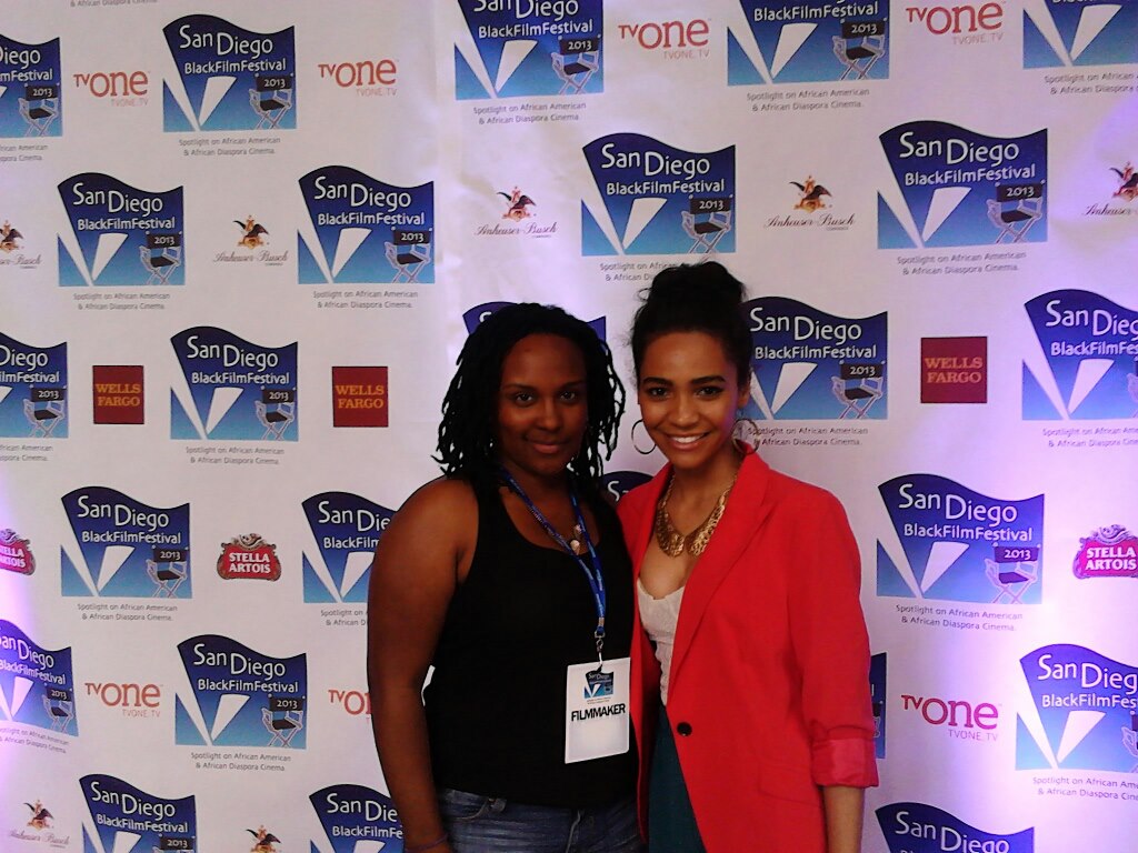 Kimberly Townes and Megan De Sousa at San Diego Black Film Festival for Zero (Official Selection)