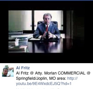Attorney commercial, airing in Springfield , MO . Fall, 2012