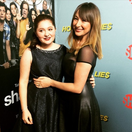 Emma Kenney & Isidora Goreshter at the season 5 