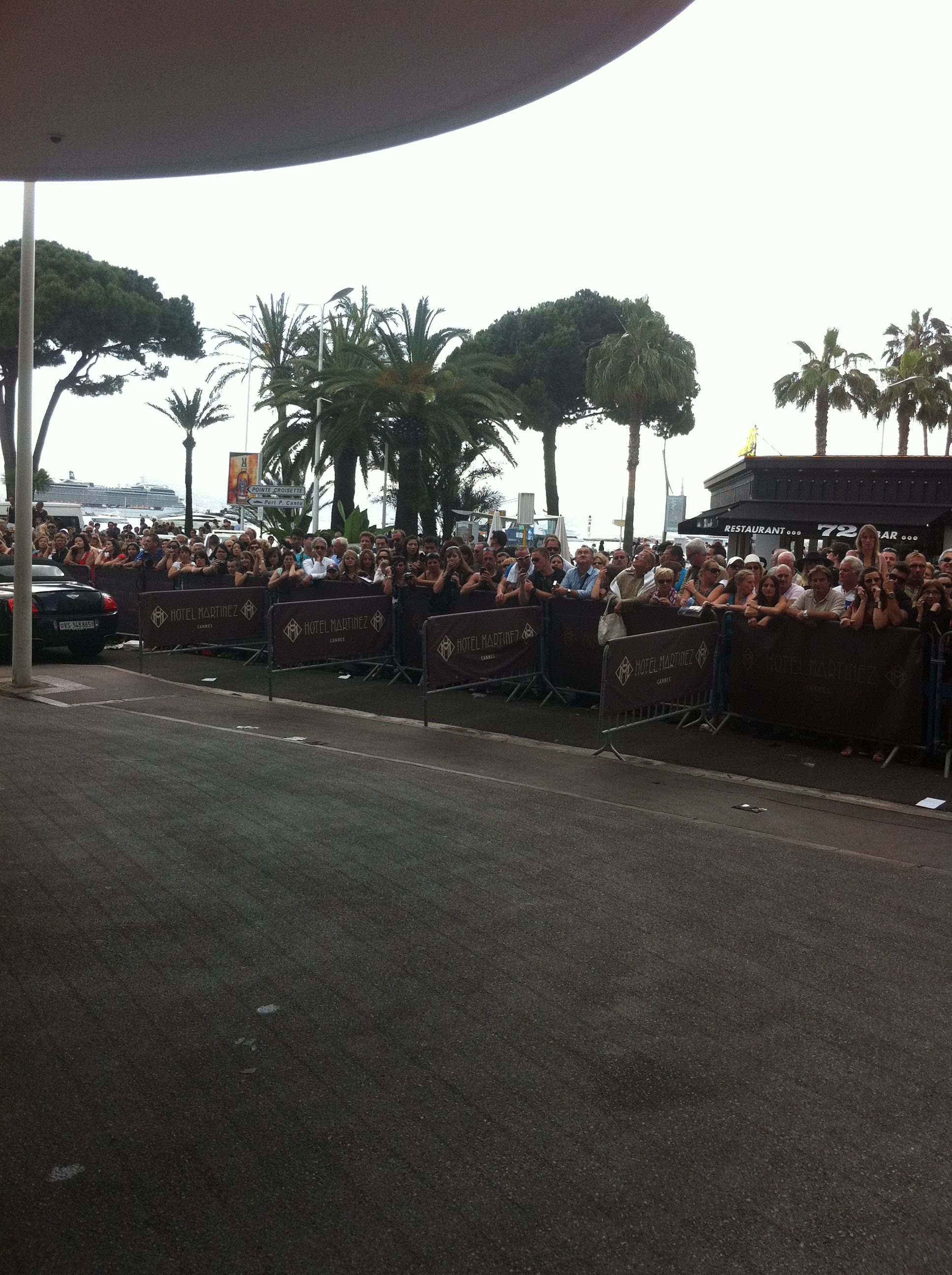 Hotel Martinez, Cannes. Check the crowds out.