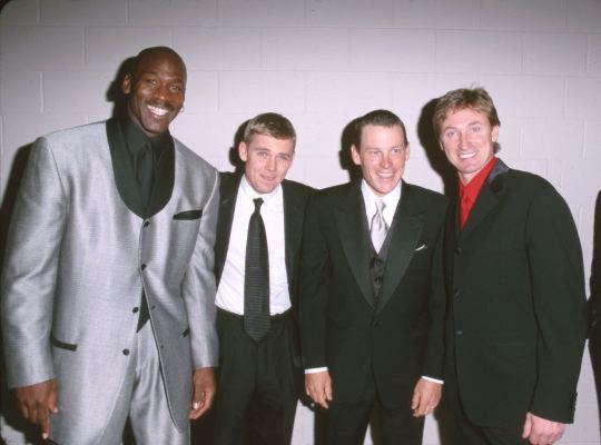 Wayne Gretzky, Michael Jordan and Ricky Schroder