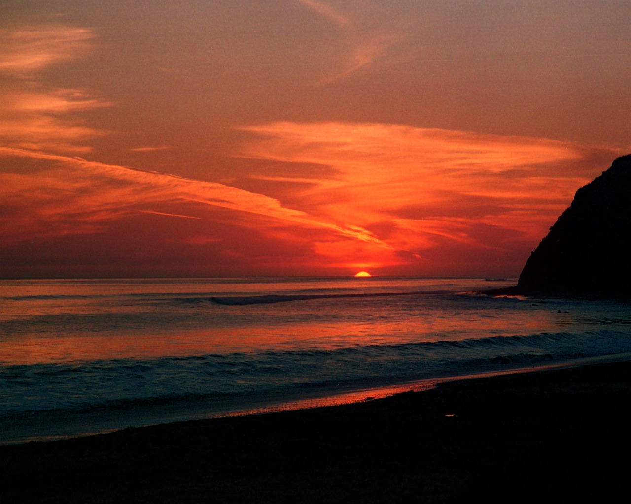 Sunset at Drakes Beach Hollister Ranch, California