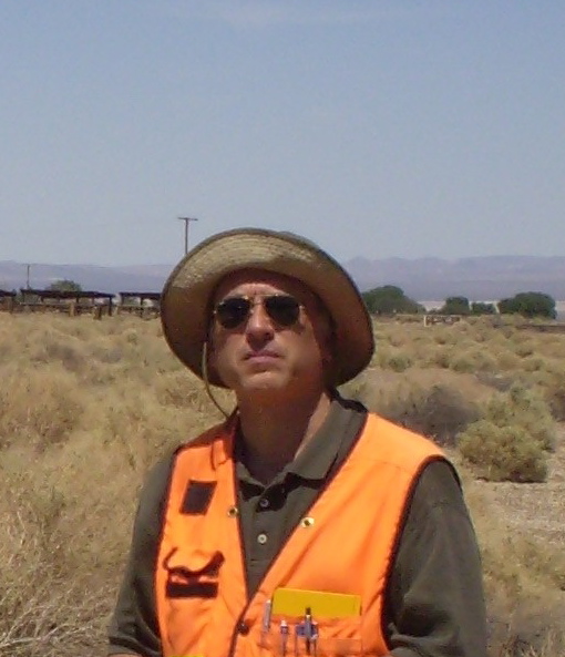 David Mark Pesce On the job in the High Desert, Cantil, California