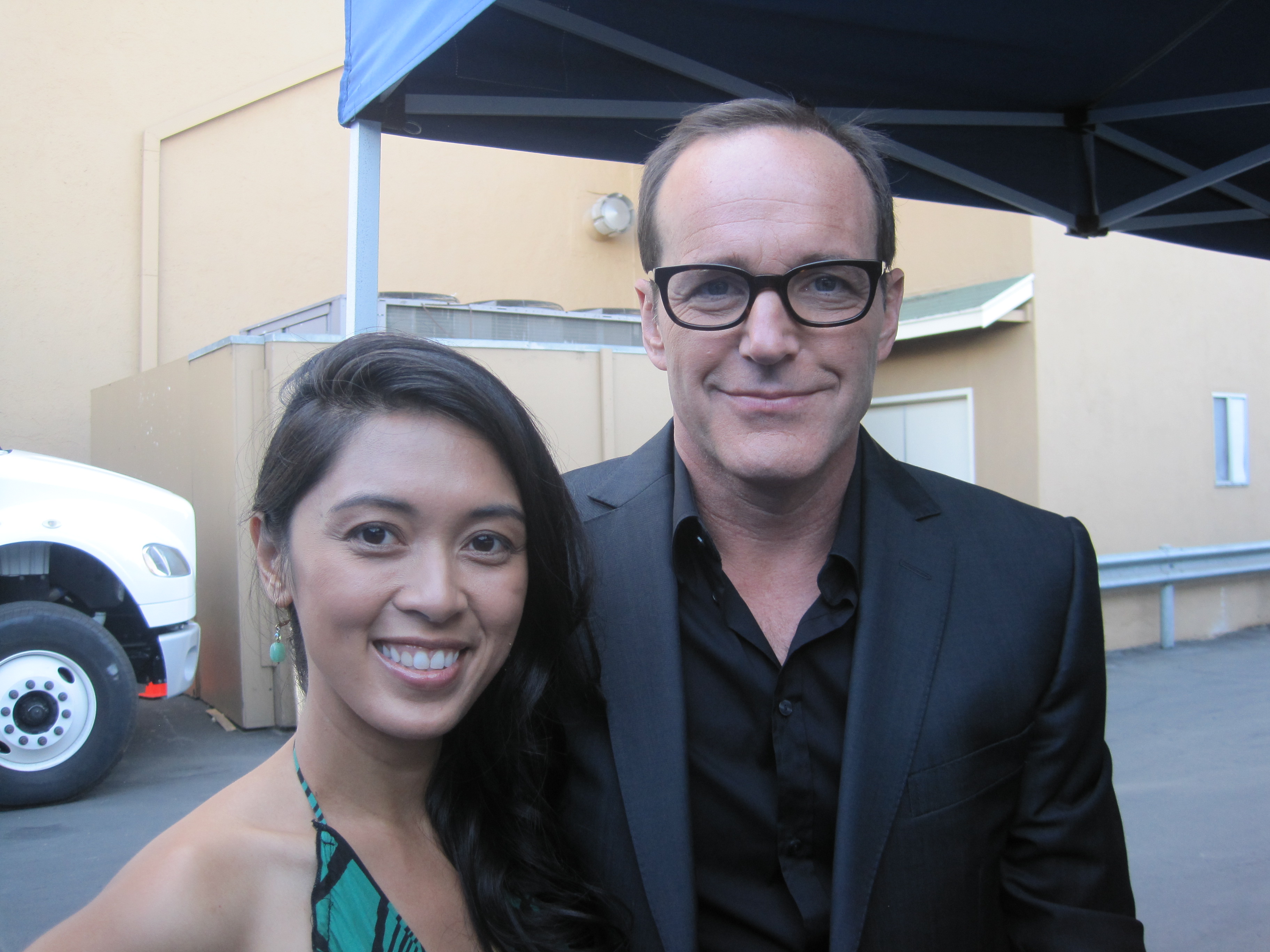 With Clark Gregg on Agents of SHIELD