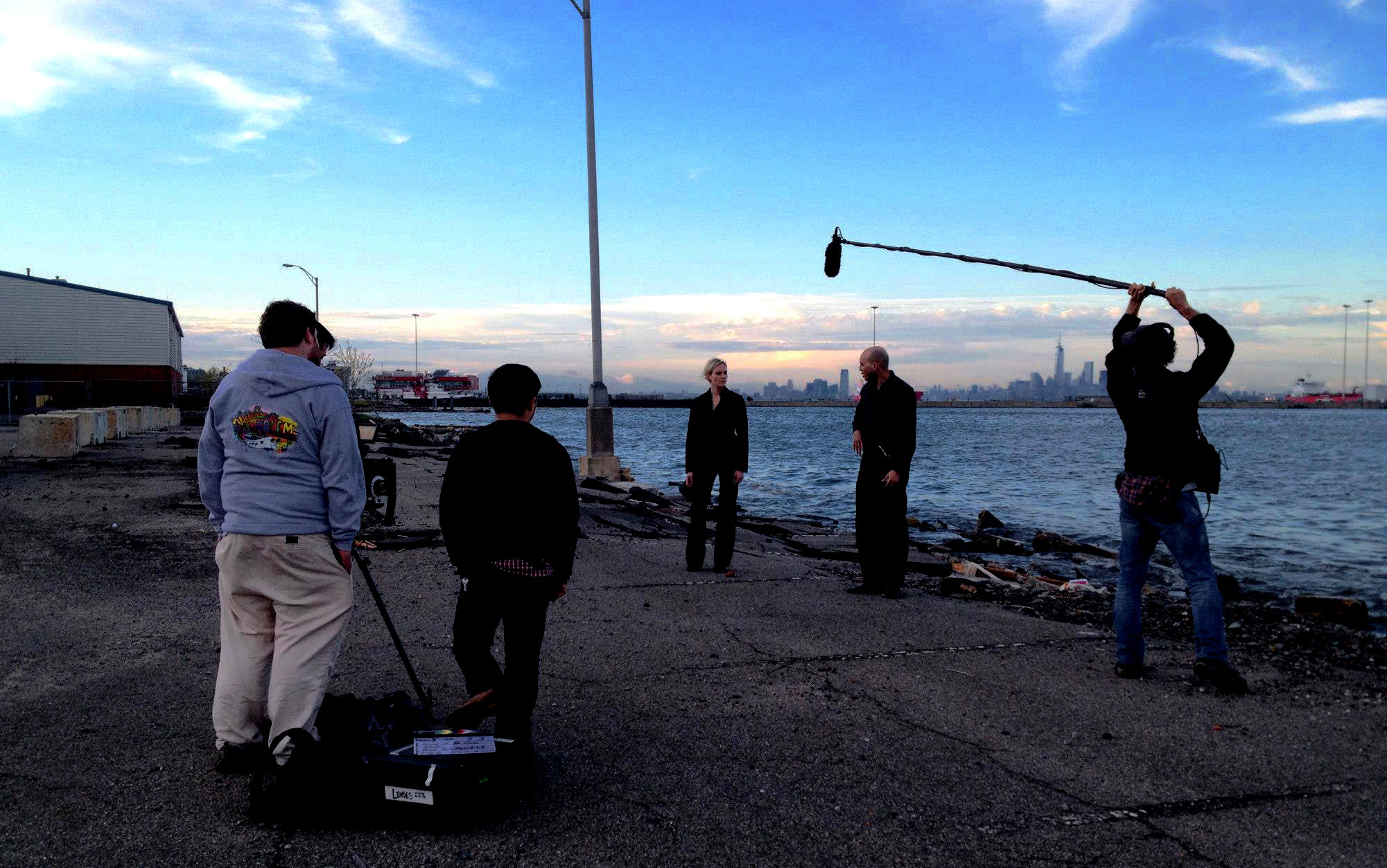 THE SPACESHIP | Filming on the Stapleton Waterfront with the Lower Manhattan Skyline in the backdrop | Spring 2013.