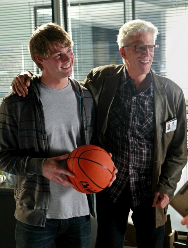 Still of Brandon Jones and Ted Danson in CSI: Crime Scene Investigation