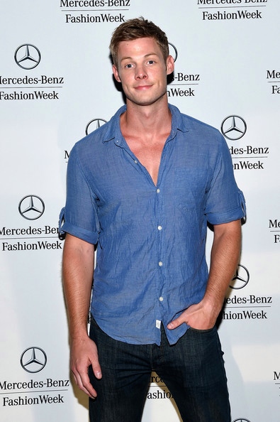 Brandon Jones attends Mercedes-Benz Fashion Week in NYC