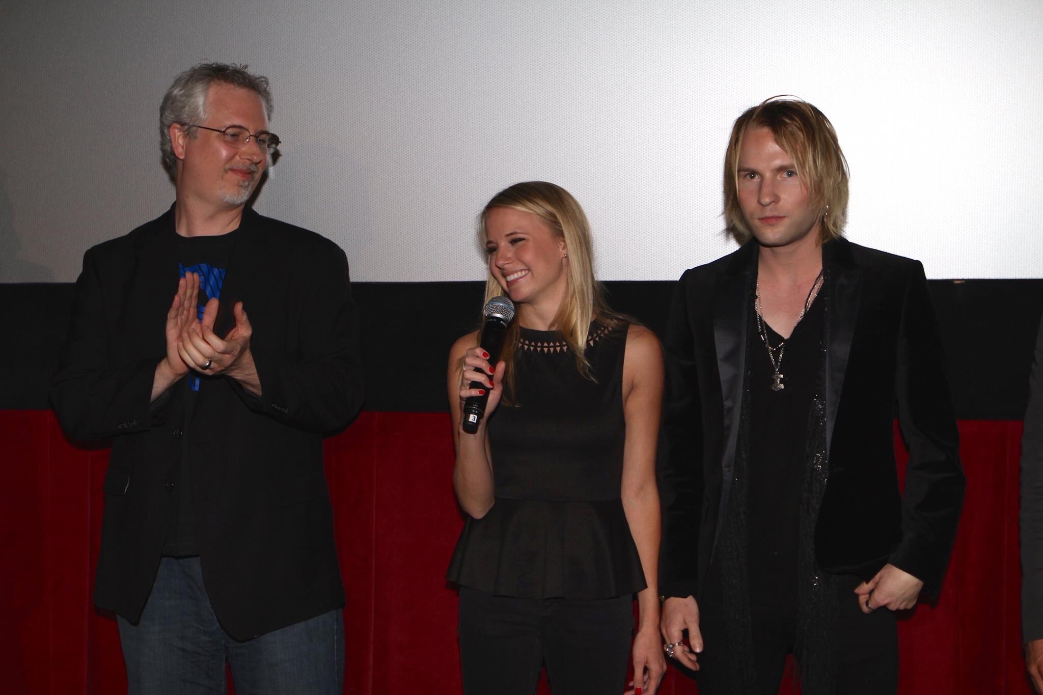 Mickey River, Whitney Rose Pynn and John Quinn at the screening of 21 DAYS