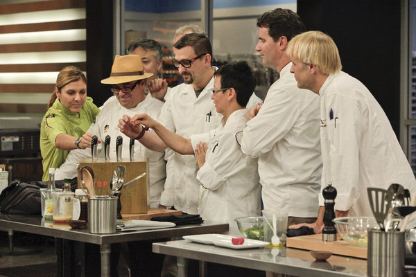 Still of Takashi Yagihashi, Thierry Rautureau and Kerry Heffernan in Top Chef Masters (2009)