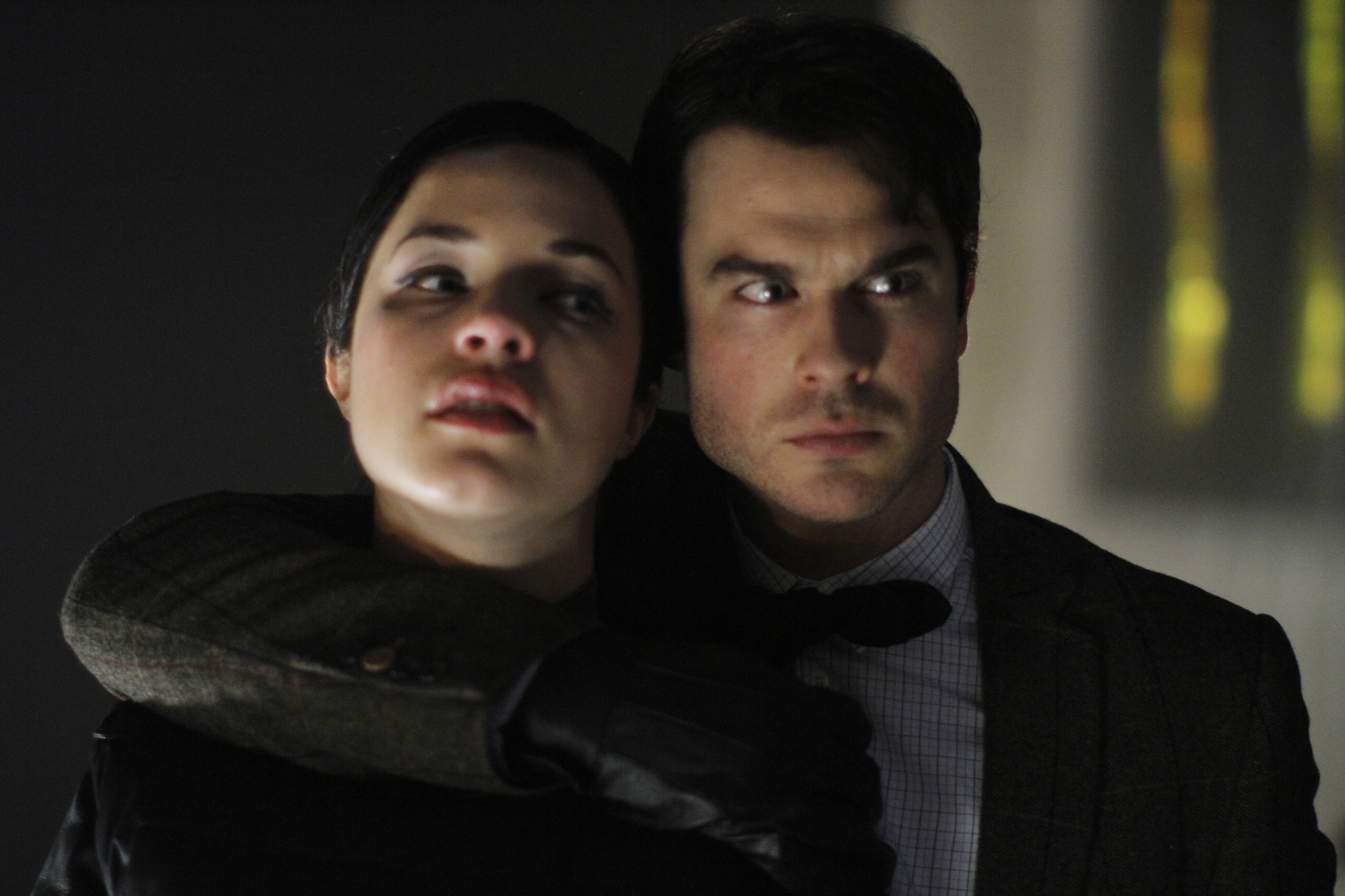 Still of Ian Somerhalder and Alexis Knapp in The Anomaly (2014)