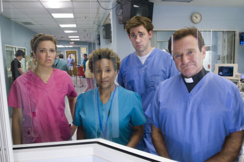 Still of Robin Williams, Mandy Moore, Wanda Sykes and John Krasinski in License to Wed (2007)