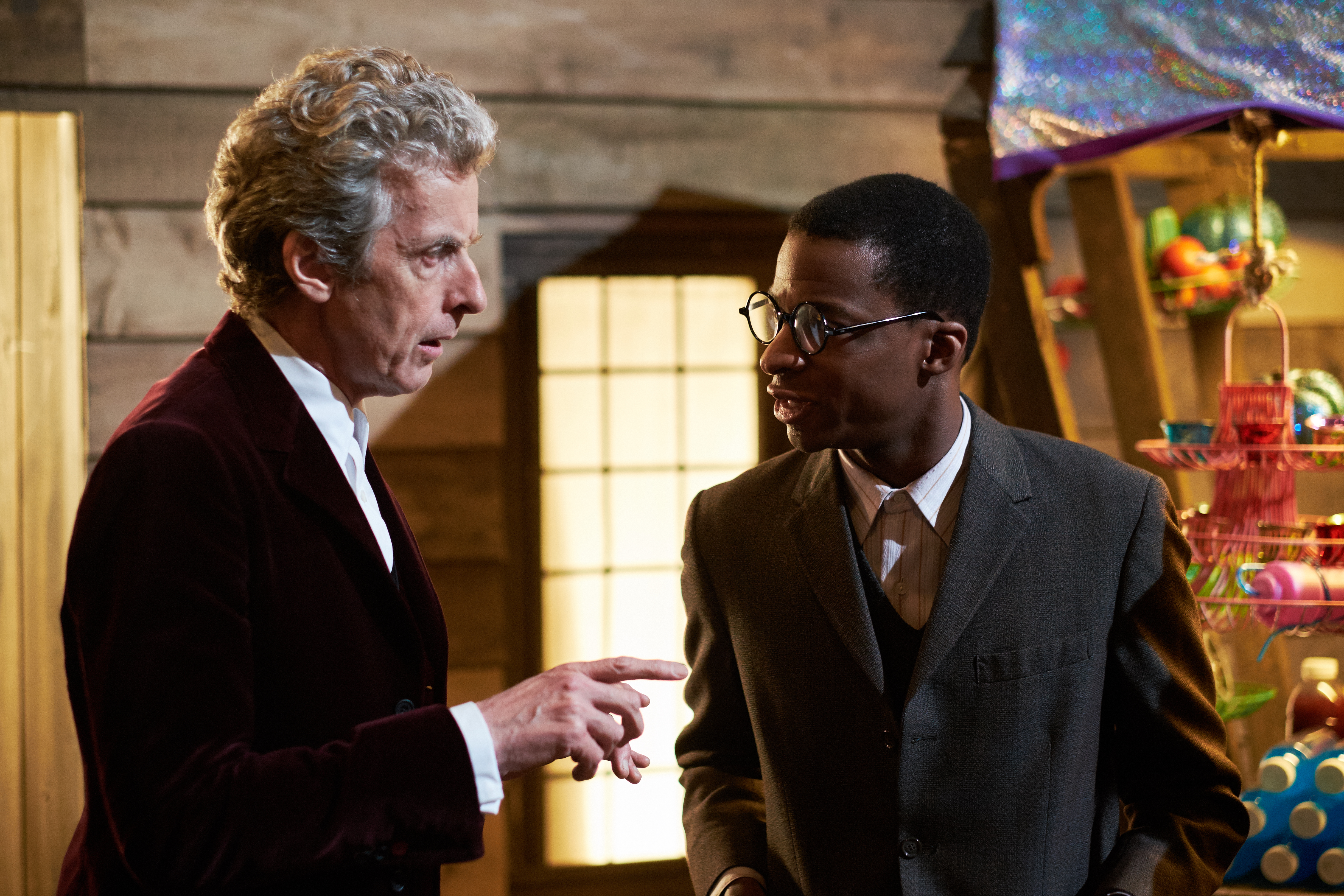 Still of Peter Capaldi and Simon Manyonda in Doctor Who (2005)