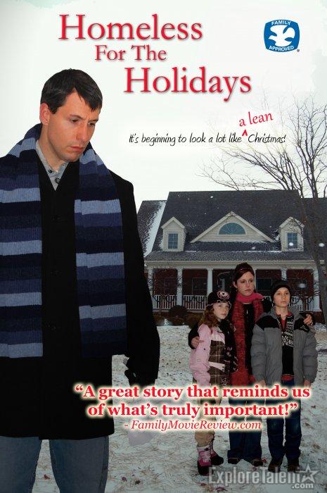 Cover for national DVD release after theater-run for my 2009 movie role in Homeless for the Holidays. I'm pictured at right.