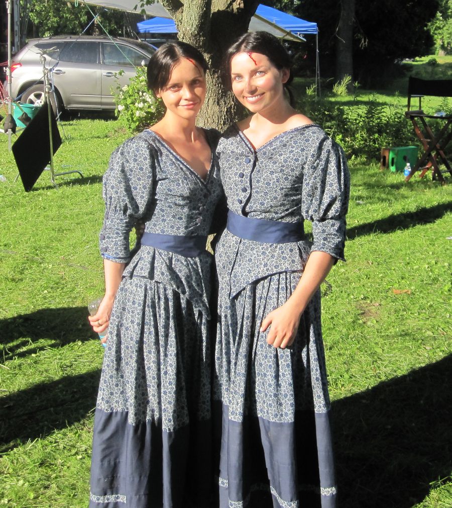 Working as stunt double for Christina Ricci in Civil War film, 