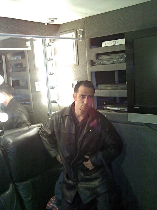 My Trailer on the set of CBS