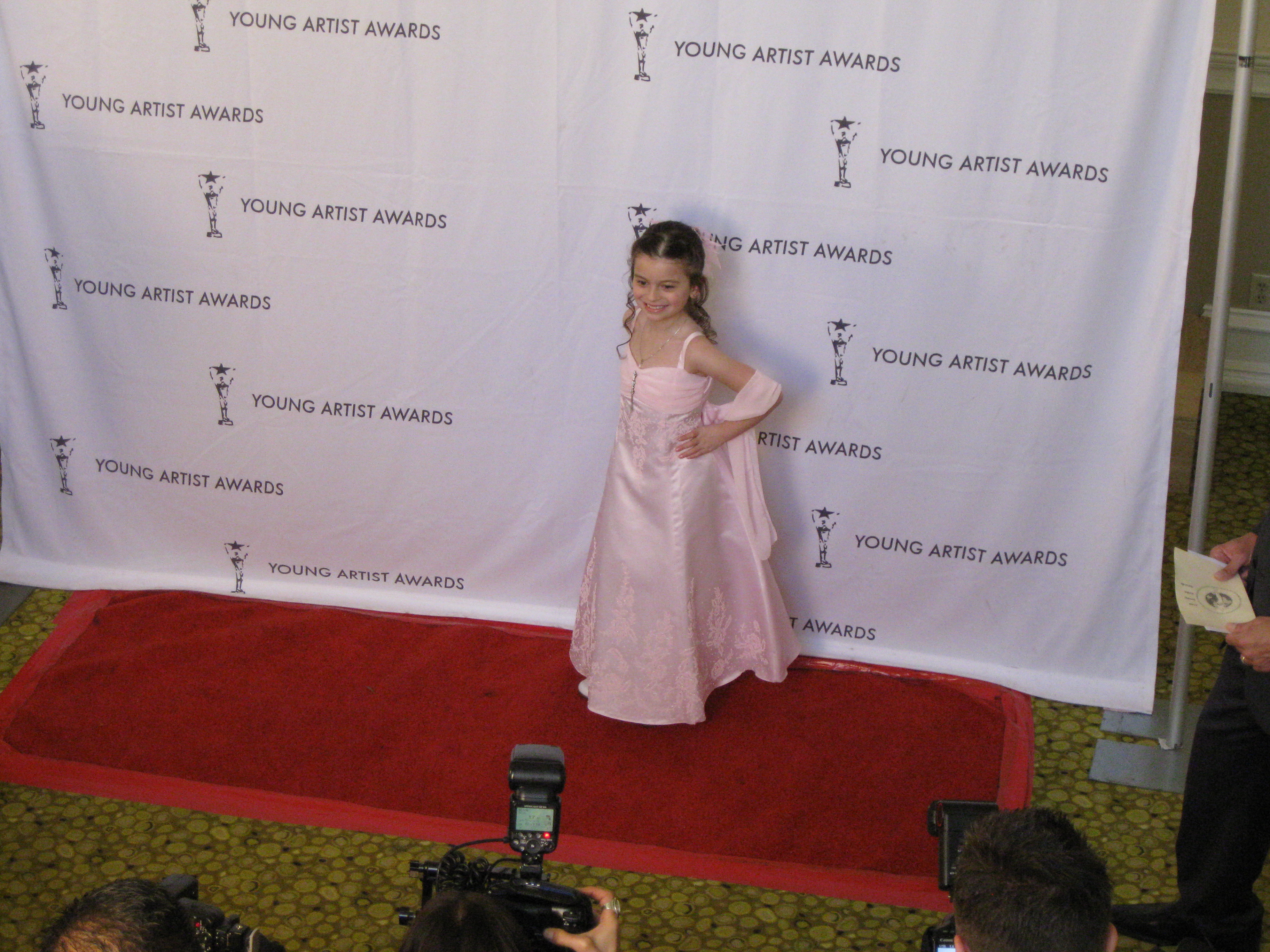 Dalila Bela on the red carpet at the 32nd Young Arstists Award (2011)in L.A.