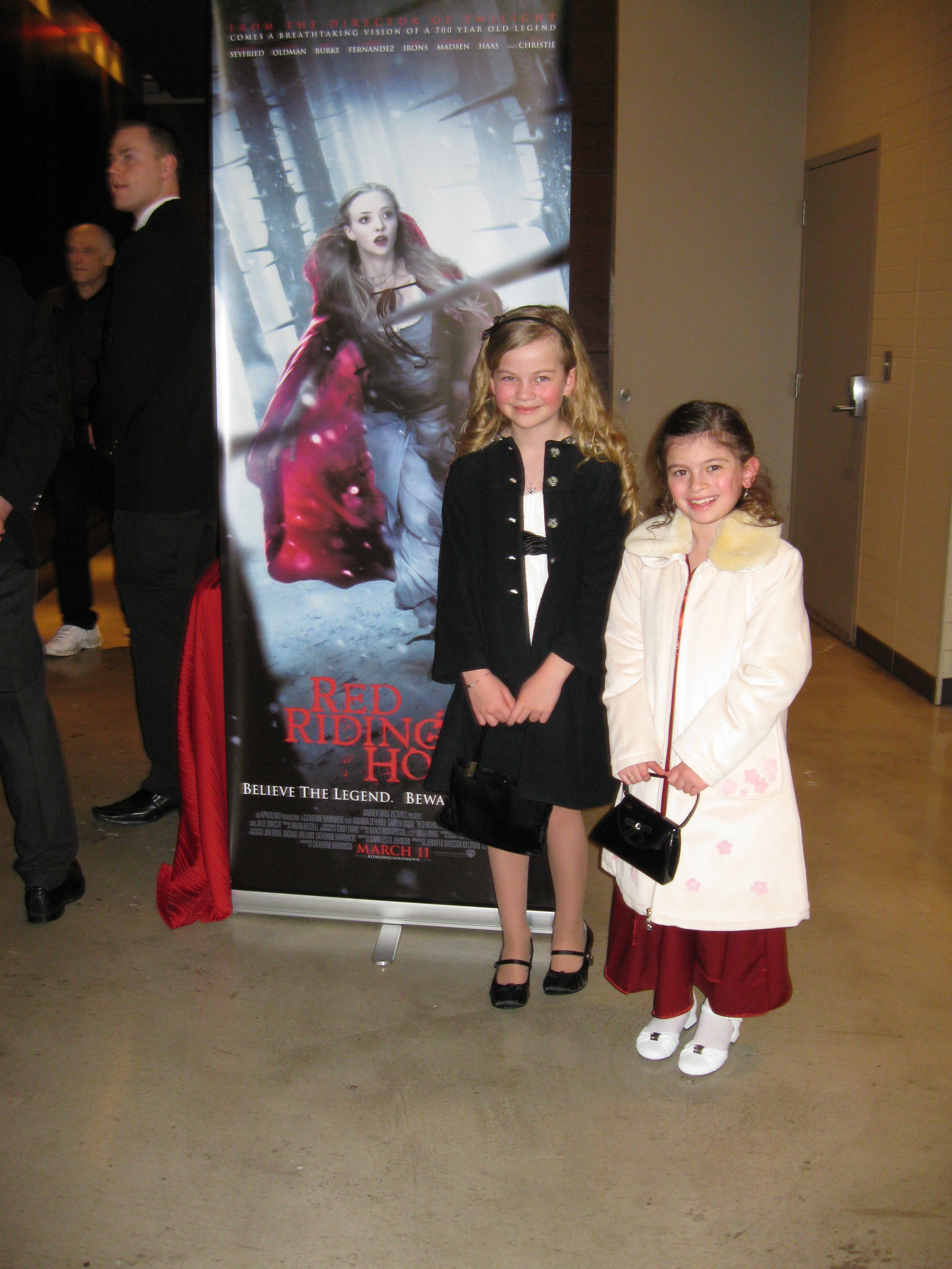 Dalila Bela & Megan Charpentier at the Red Riding Hood Movie Premiere