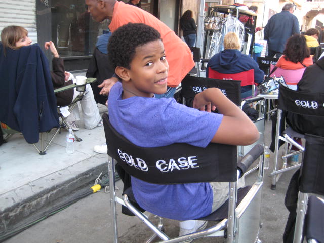 On location for Cold Case 2010