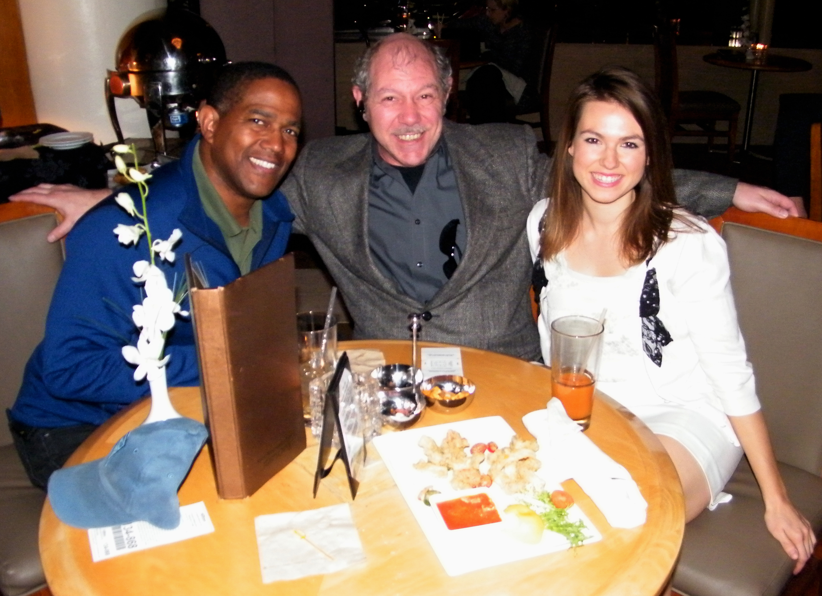 Emmy Award winner Kelvin Garvanne, Writer and Director James M. De Vince, and Miss California Contestant 2013 Emily Kraudel at the Universal Hilton in Universal City.