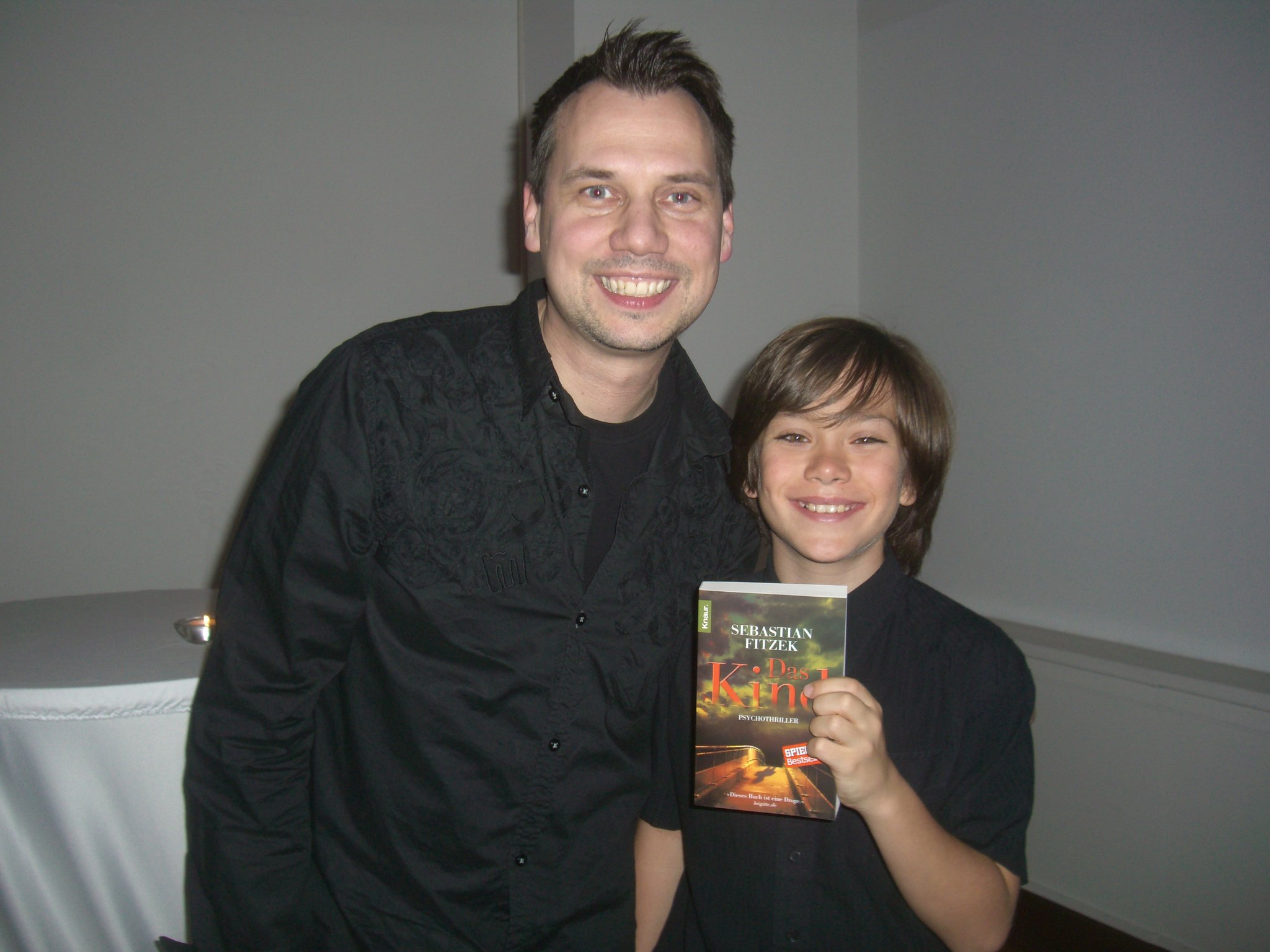 Sebastian Fitzek,(author of the child) and Christian Traeumer kickoff party 