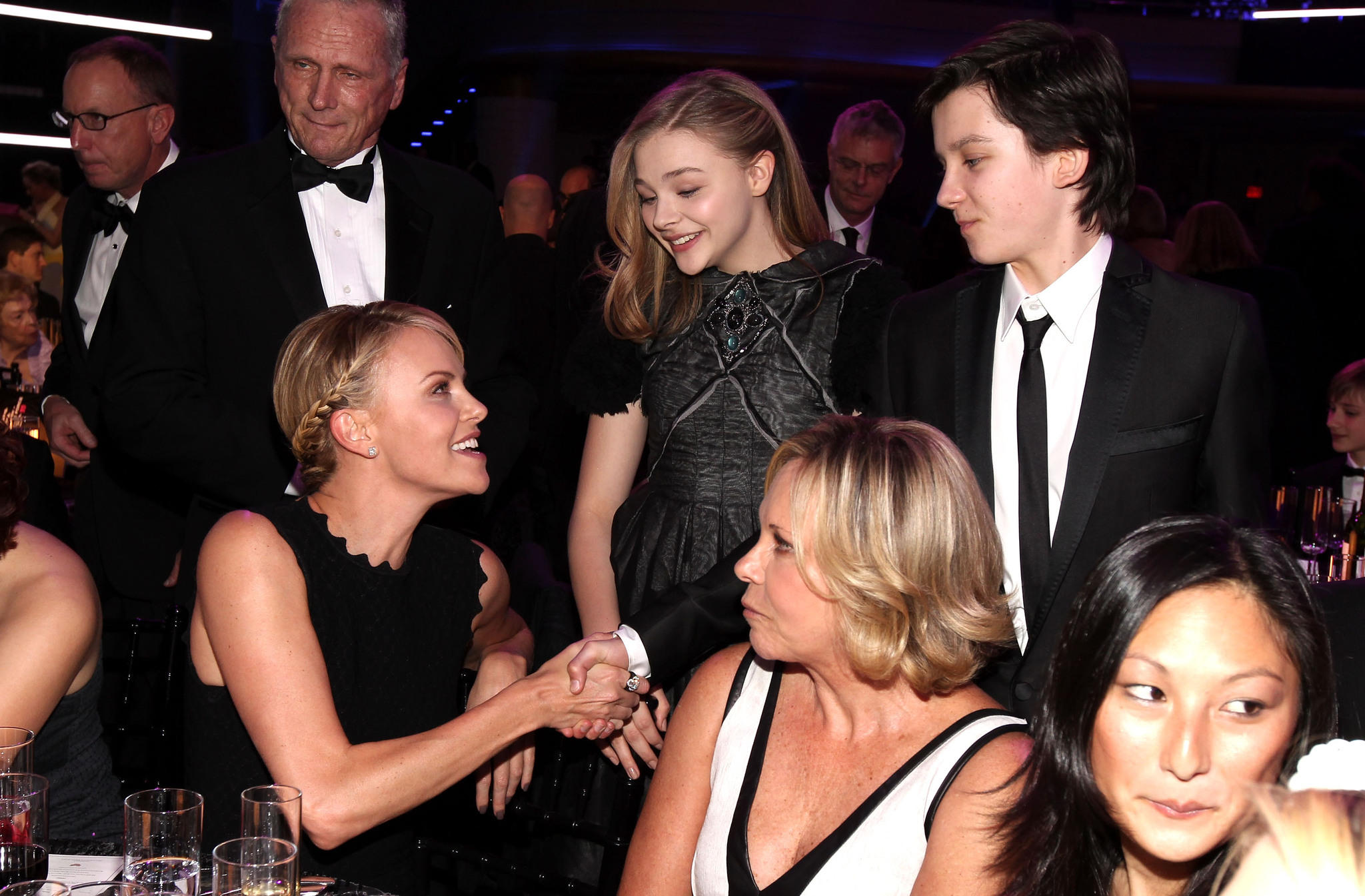 Charlize Theron, Chloë Grace Moretz and Asa Butterfield