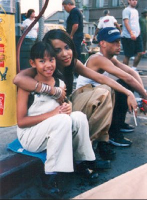 Reena and Aaliyah on the set of Paramount for Journey to the Past.