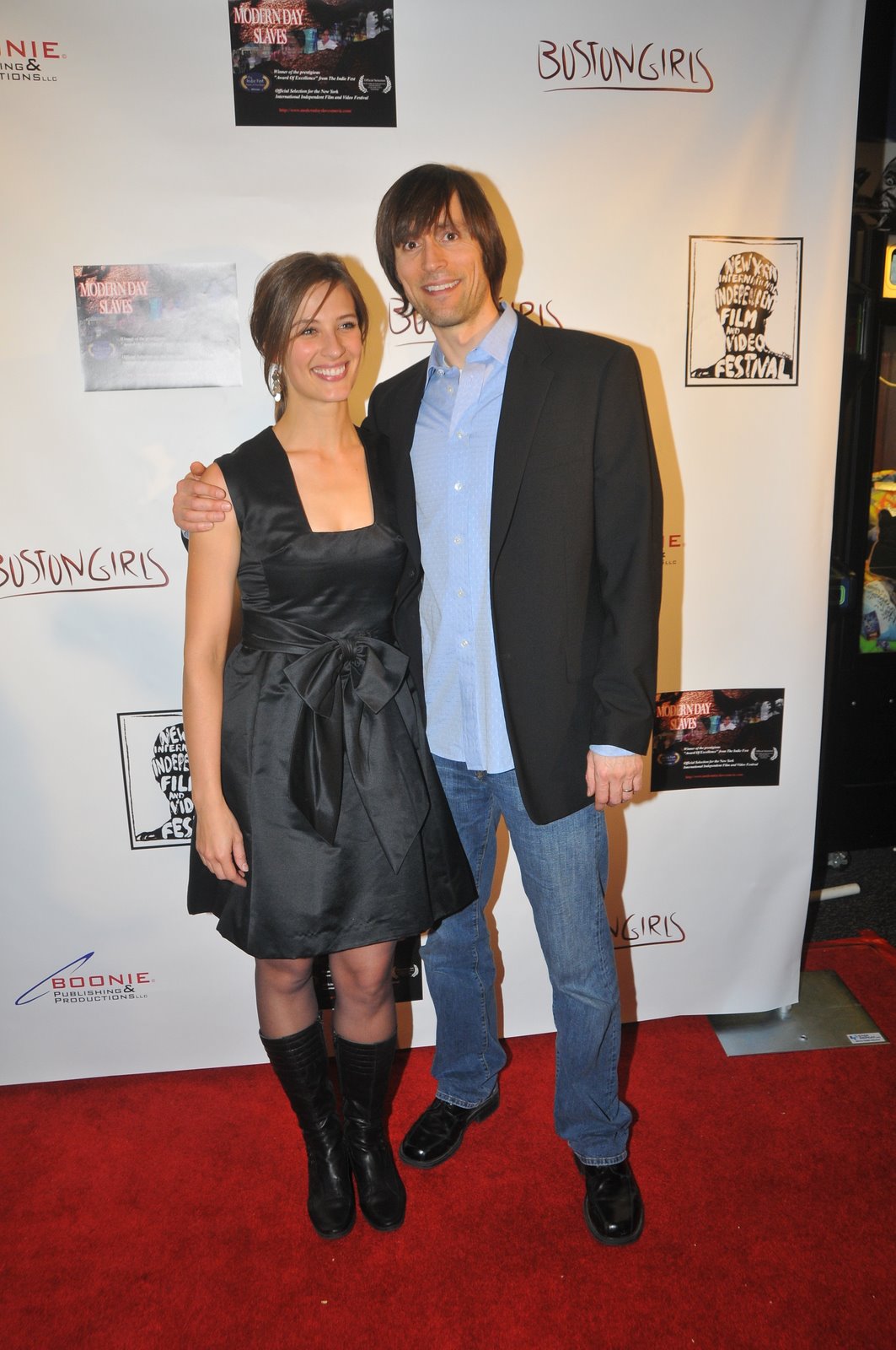 Producers Maggie and Hamish McCollester at the L.A. premiere of their indie comedy feature Jason's Big Problem.