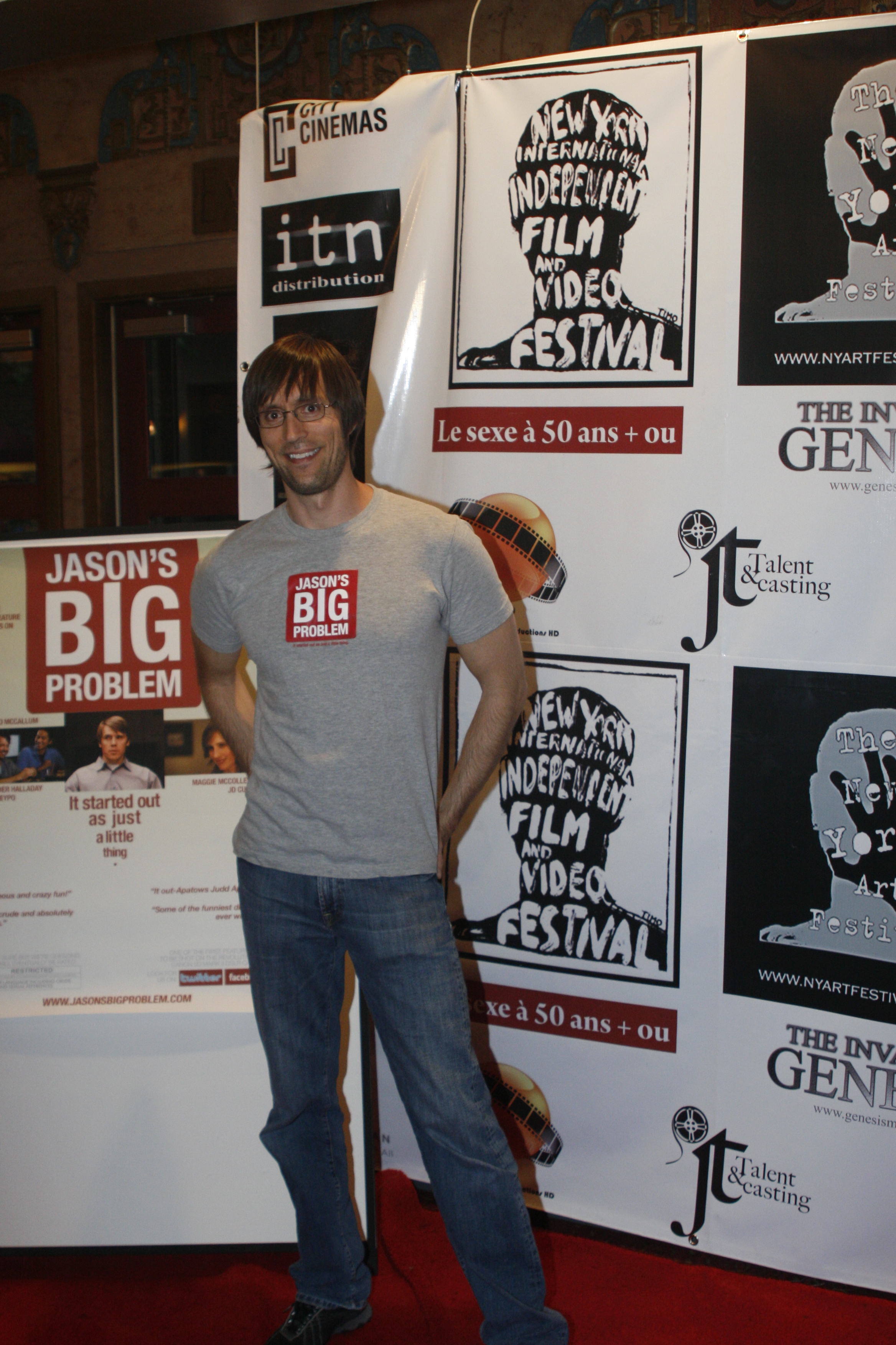 Writer-Director Hamish McCollester at NYIIFVF for the NY premiere of his comedy feature Jason's Big Problem.