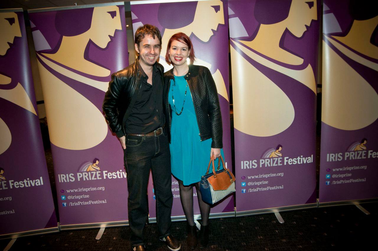 Louise Marie Cooke at the festival premier of Siren, along with the editor Neil Fergusson
