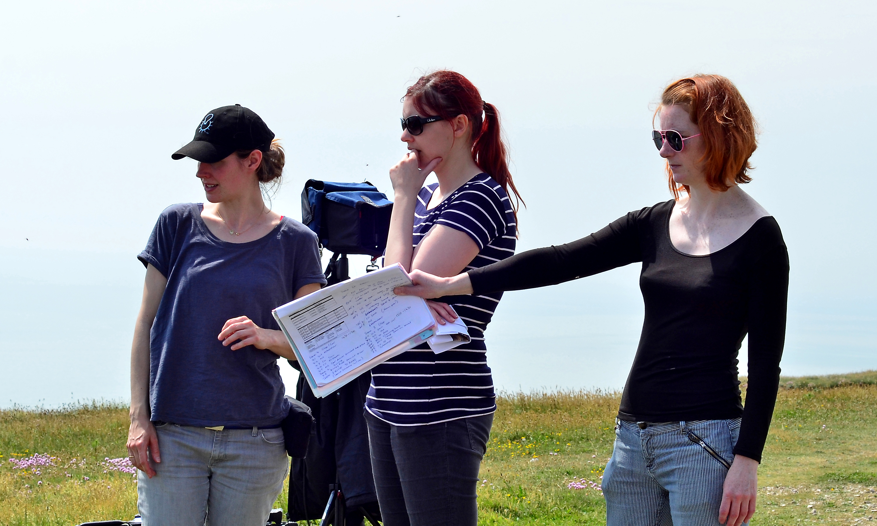 On the set of Siren on the East Sussex coast (UK)