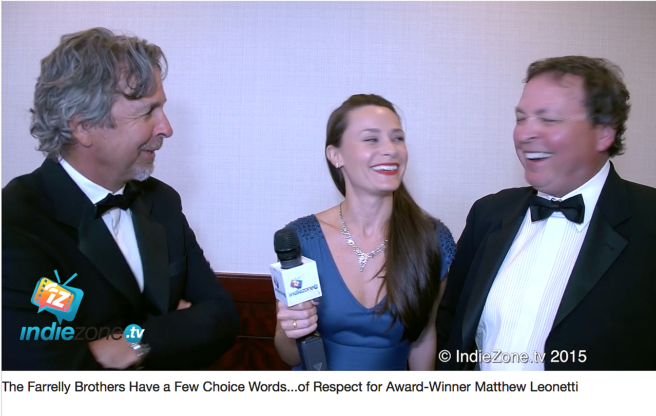 Marguerite Insolia interviewing Bobby and Peter Farrelly.