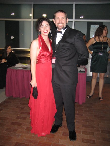 L.A. Ovation Awards 2009 with husband Douglas Clayton