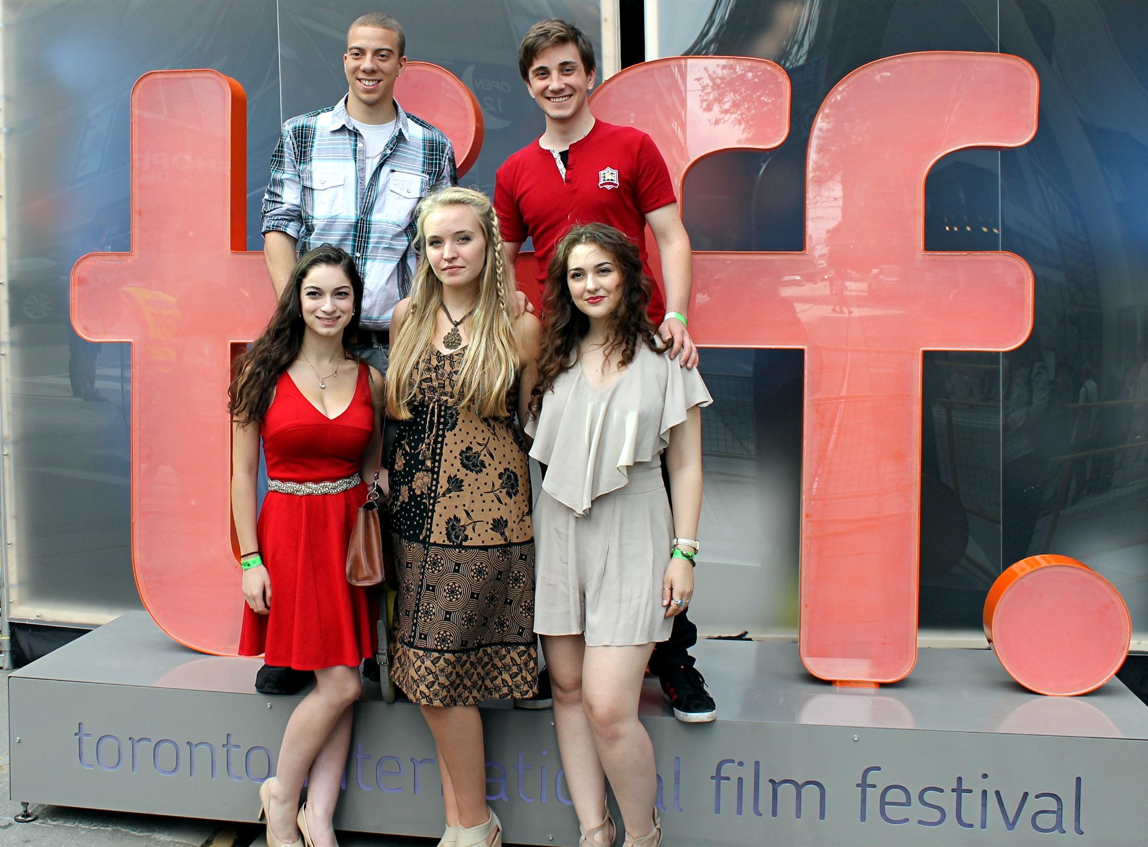 Matthew Owen Murray, Austin MacDonald, Sydney Meyers, Kira Murphy, and Emily Stranges @ TIFF 2014